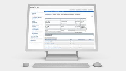 Collecto Forderungsmanagement – Surface Tablet Ansicht