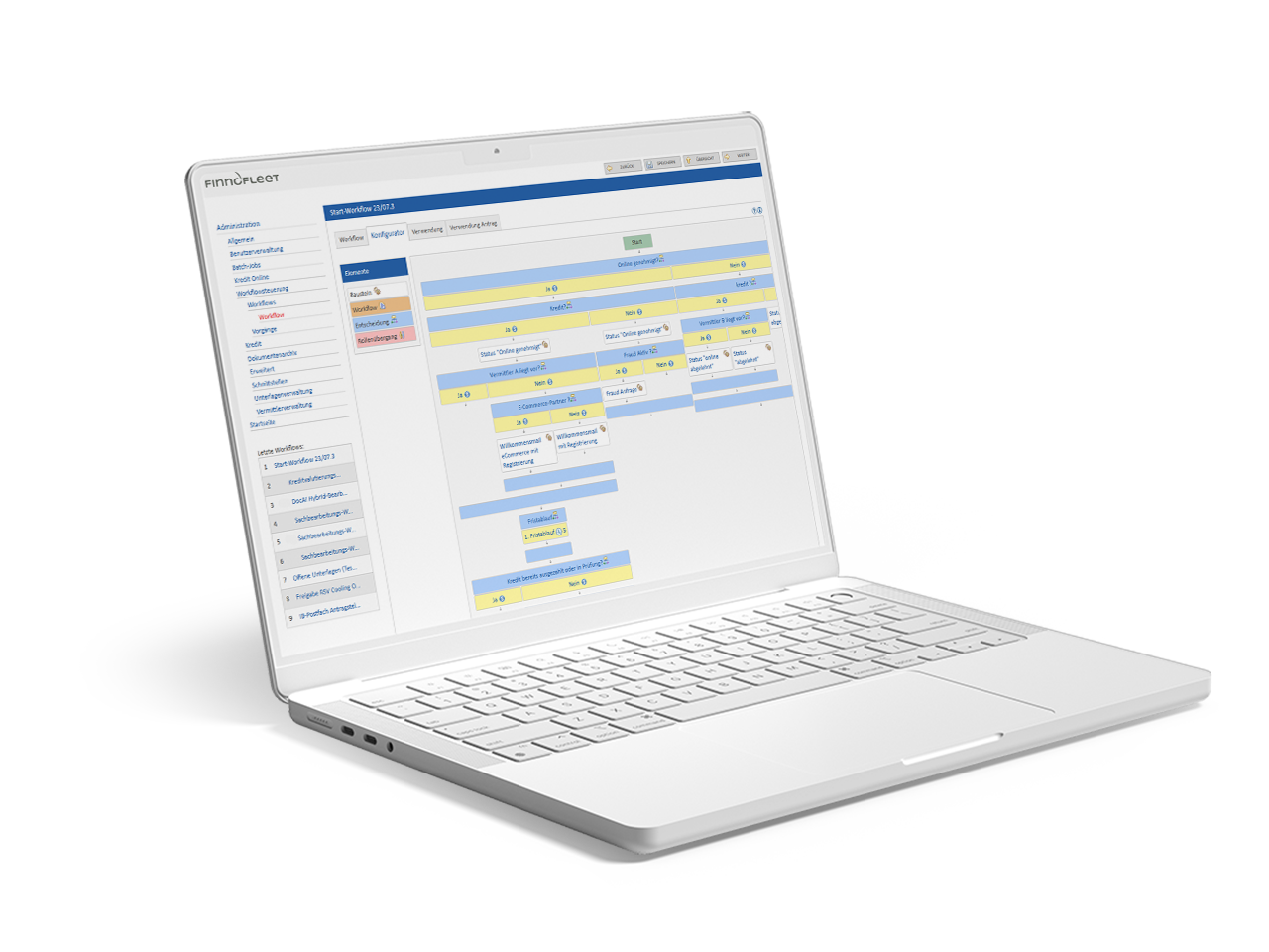 Collecto Forderungsmanagement – Software-Ansicht