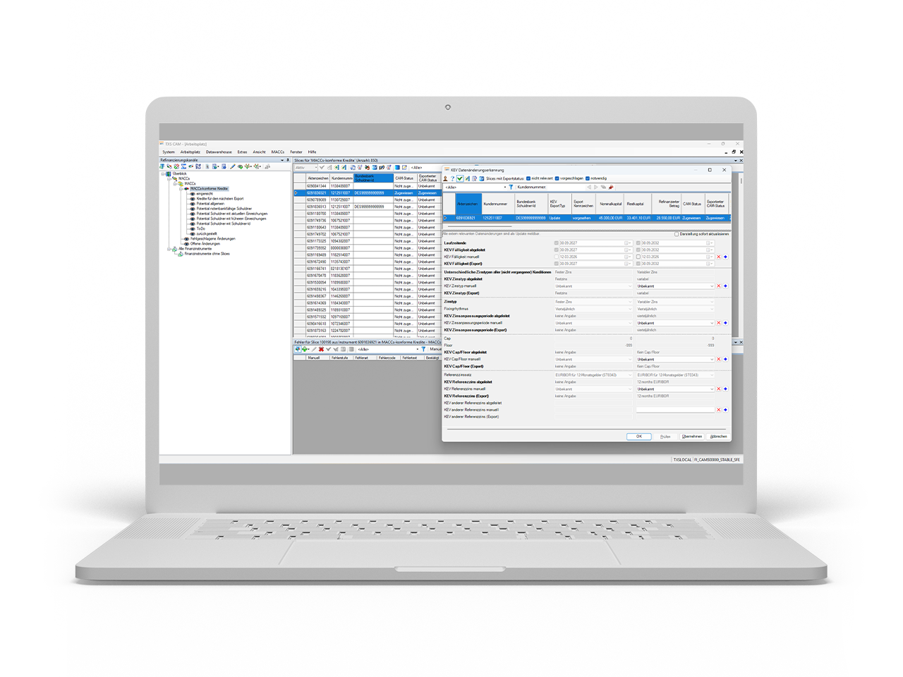 MACC Verwaltungssoftware – Software-Ansicht